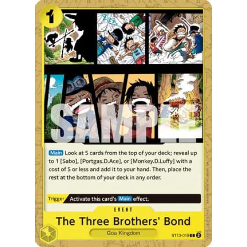 The Three Brothers’ Bond (Reprint) ST13-019 C Premium