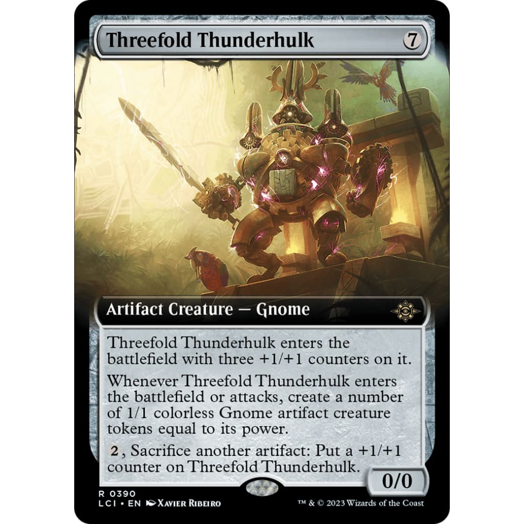 Threefold Thunderhulk (LCI-390): (Extended Art) Foil