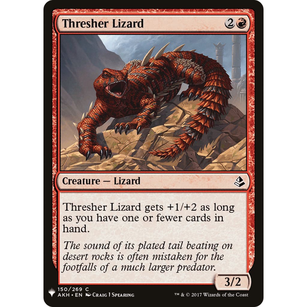 Thresher Lizard (PLST-AKH-150) - Single