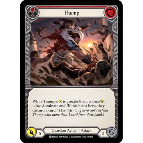 Thump (Red) (TALES OF ARIA) Unlimited Edition Rainbow Foil