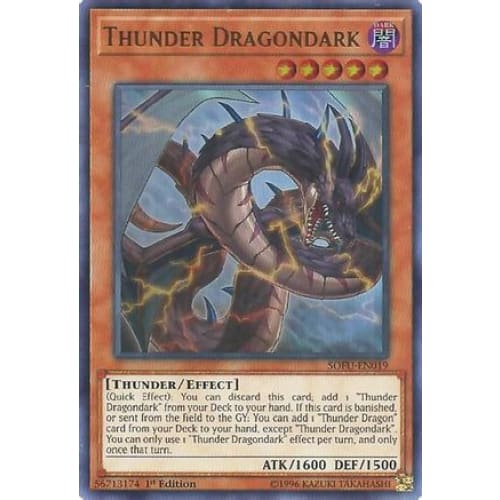 Thunder Dragondark (SOFU-EN019) Ultra Rare Unlimited