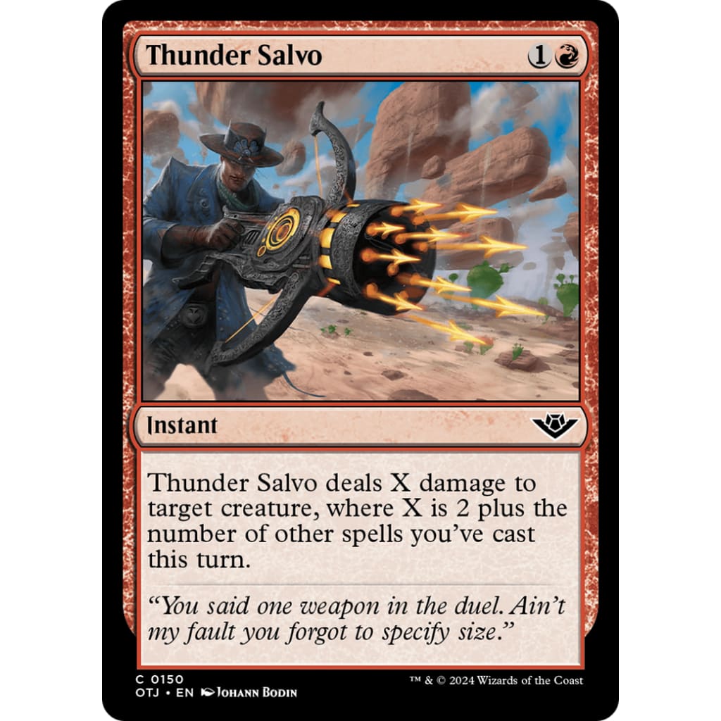 Thunder Salvo (OTJ-150) Foil - Single