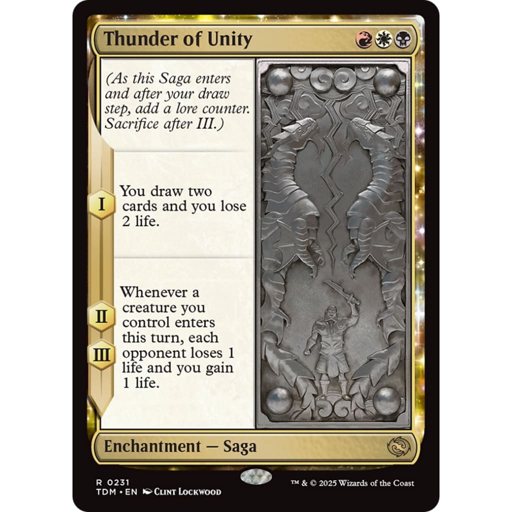 Thunder of Unity (TDM-231): (enchantment) - Single