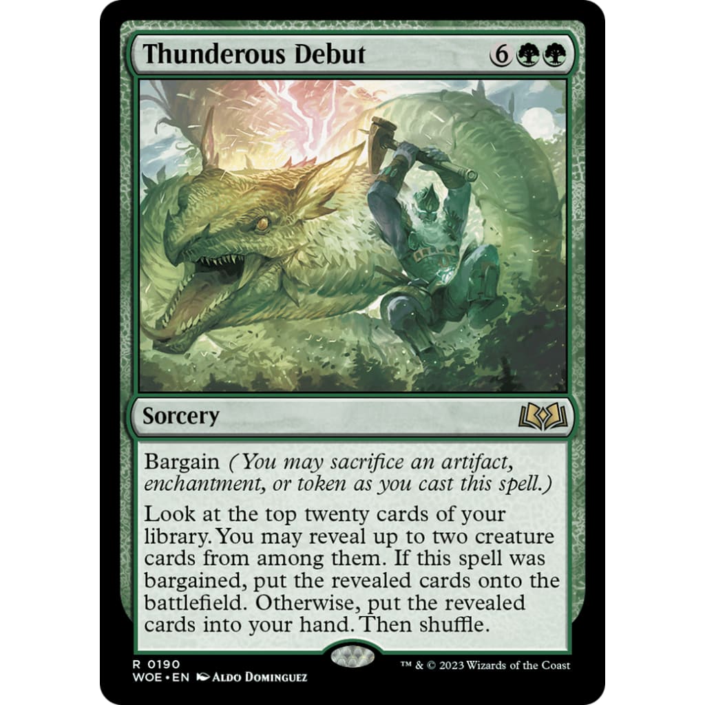 Thunderous Debut (WOE-190) Foil - Single
