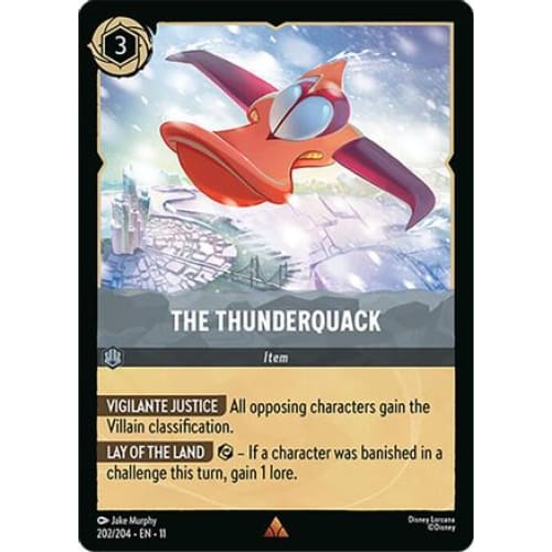 The Thunderquack (202/204) - Winterspell Cold Foil - Single