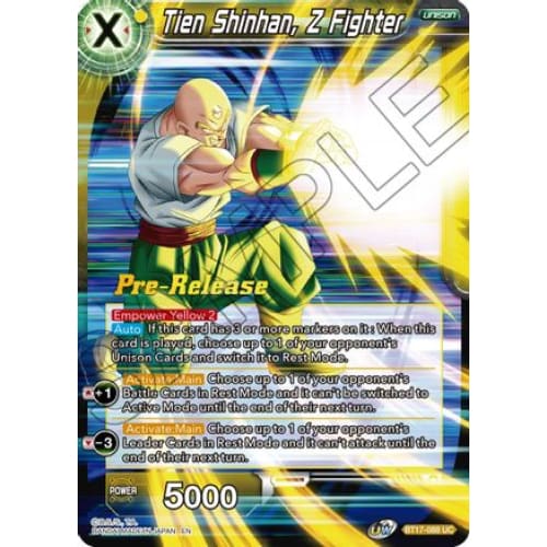 Tien Shinhan Z Fighter (Ultimate Squad Pre-Release Cards)
