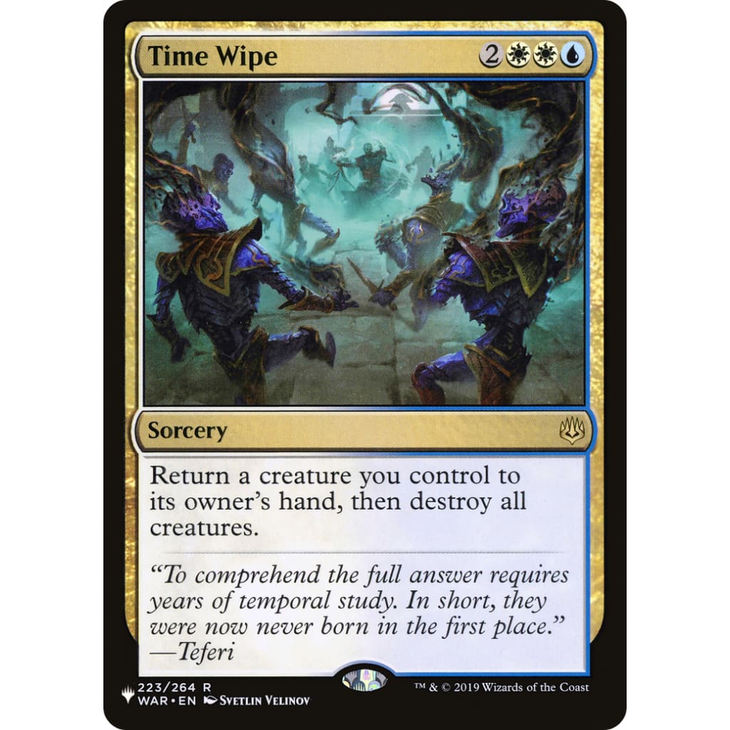 Time Wipe (PLST-WAR-223) - Single
