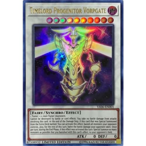 Timelord Progenitor Vorpgate (YA06-EN001) Ultra Rare