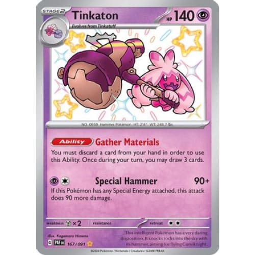 Tinkaton (167) Shiny Rare Holofoil - Single