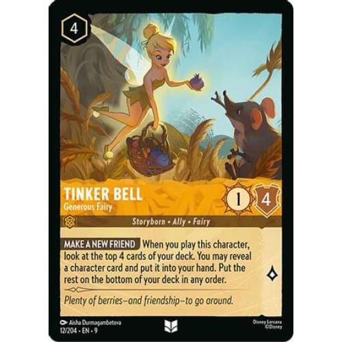 Tinker Bell - Generous Fairy (12/204) - Fabled - Single