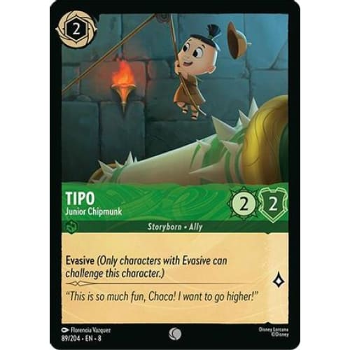 Tipo - Junior Chipmunk (89/204) - Reign of Jafar Cold Foil