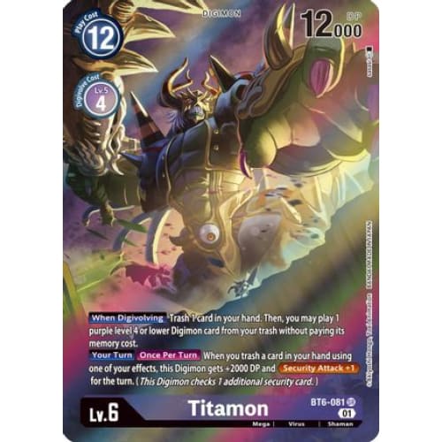 Titamon (Alternate Art) (BT6-081 SR) Super Rare Foil