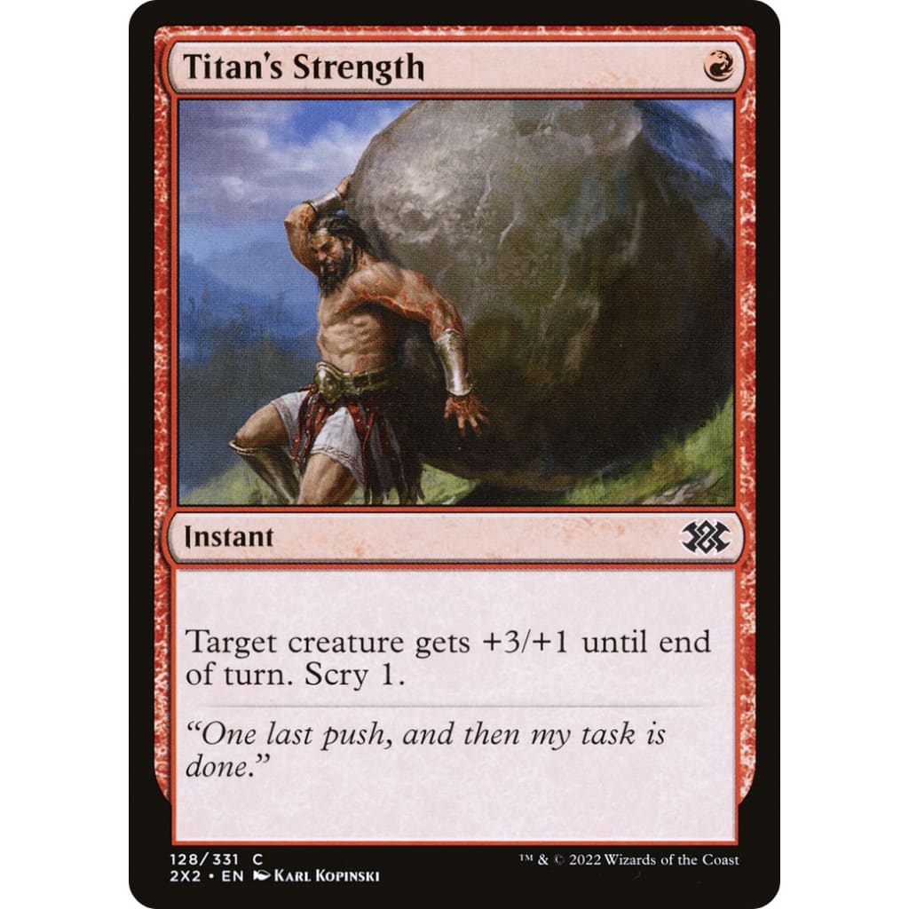 Titan’s Strength (2X2-128) Foil - Single