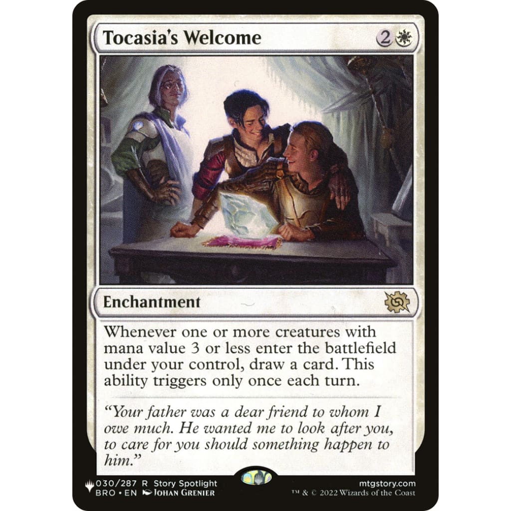 Tocasia’s Welcome (PLST-BRO-30) - Single
