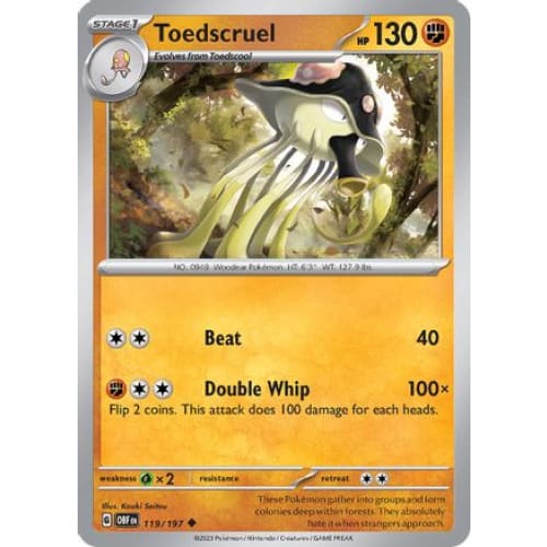 Toedscruel (119) Uncommon - Single