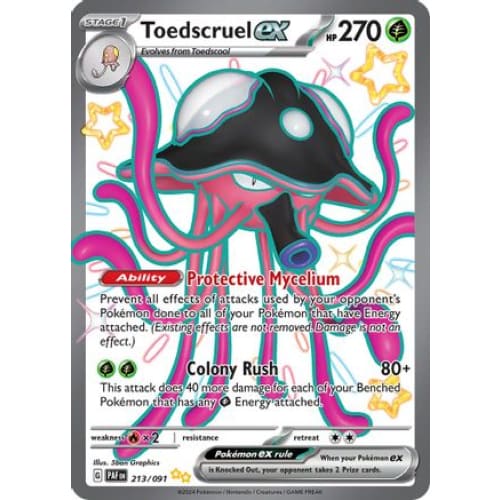 Toedscruel ex (213) Shiny Ultra Rare Holofoil - Single