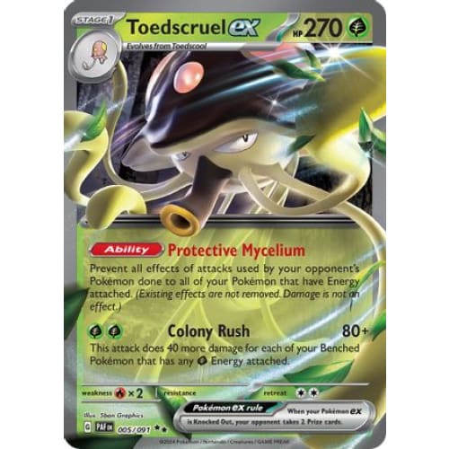 Toedscruel ex (5) Double Rare Holofoil - Single