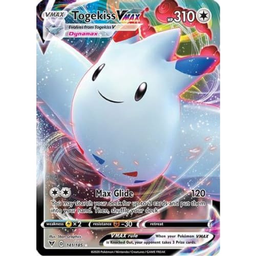 Togekiss VMAX (141/185) Holo Rare Holofoil - Single