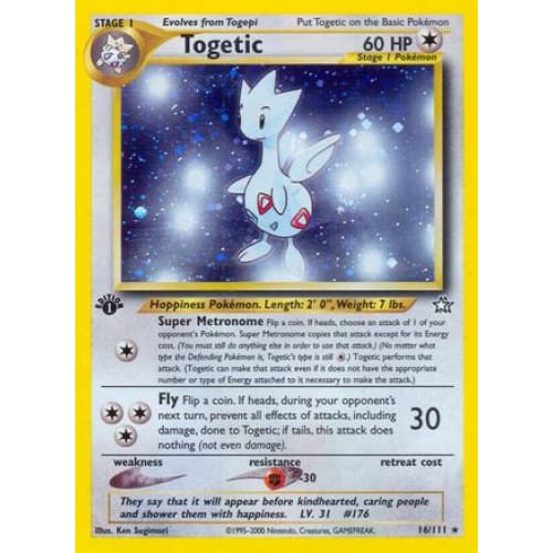 Togetic (016/111) Holo Rare Unlimited Holofoil - Single