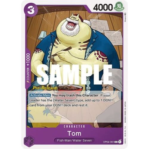 Tom OP04-061 C Kingdoms of Intrigue Pre-Release Cards