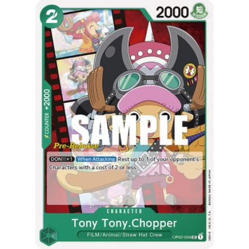 Tony Tony.Chopper OP02-034 UC Paramount War Pre-Release