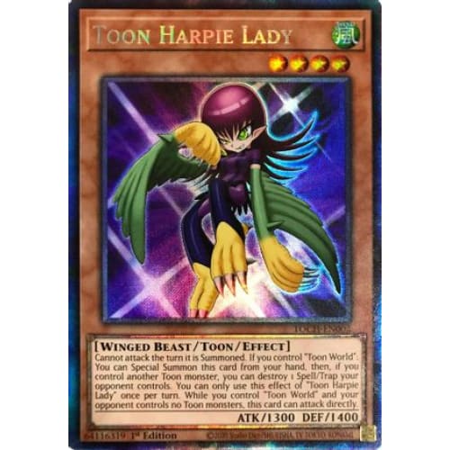 Toon Harpie Lady (CR) (TOCH-EN002) Collector’s Rare