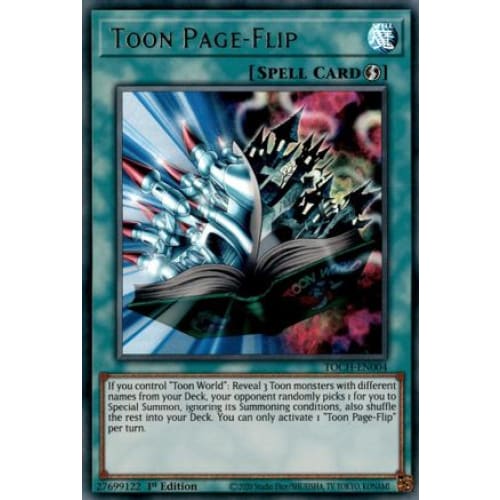 Toon Page-Flip (TOCH-EN004) Ultra Rare 1st Edition - Single