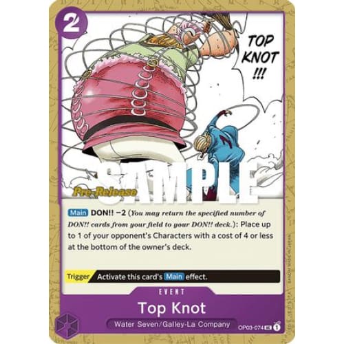 Top Knot OP03-074 UC Pillars of Strength Pre-Release Cards