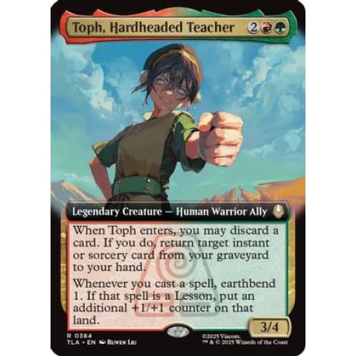 Toph Hardheaded Teacher (Extended Art) (TLA-384) Foil