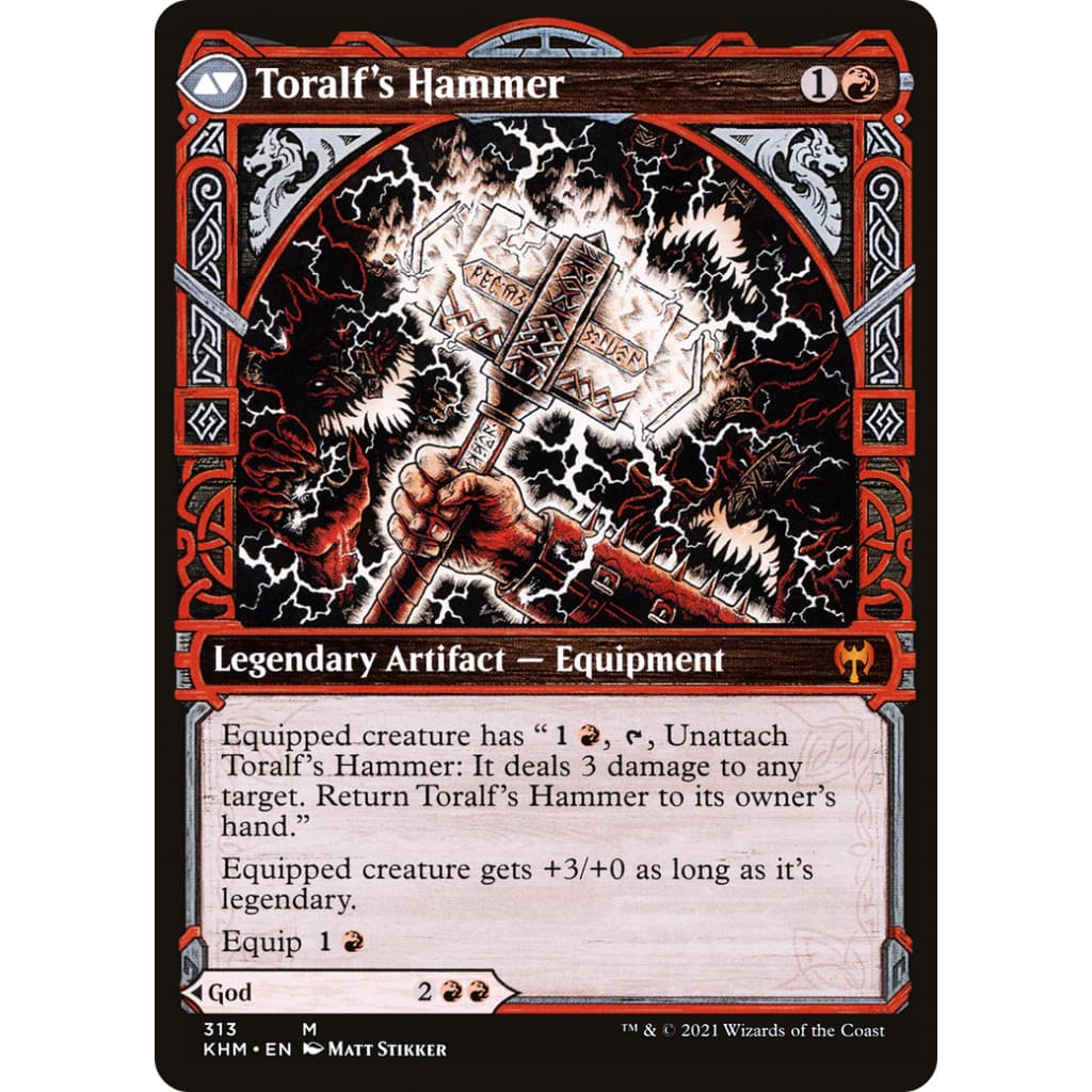 Toralf God of Fury // Toralf’s Hammer (KHM-313): (Showcase)