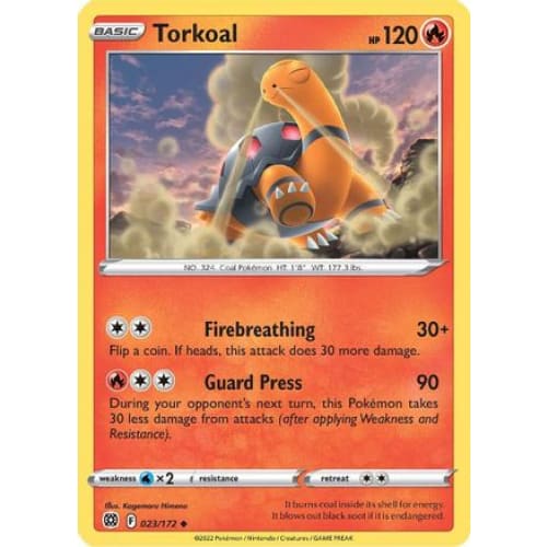 Torkoal (023/172) Uncommon - Single