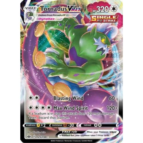 Tornadus VMAX (125/198) Holo Rare Holofoil - Single