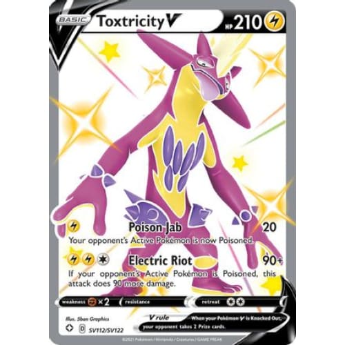 Toxtricity V (SV112/122) Holo Rare Holofoil - Single