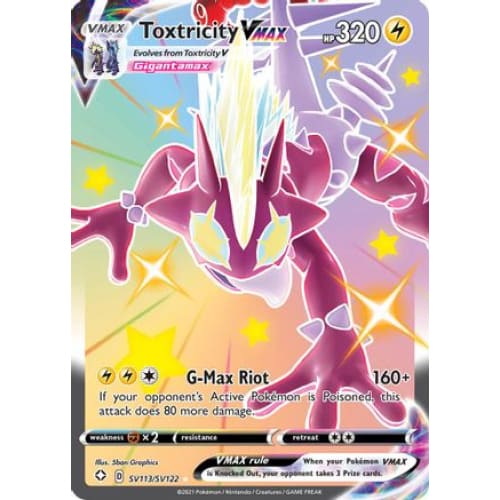 Toxtricity VMAX (SV113/122) Holo Rare Holofoil - Single