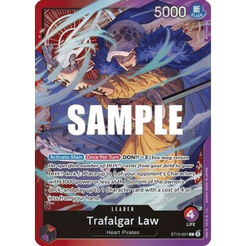 Trafalgar Law (001) ST10-001 L Ultra Deck: The Three