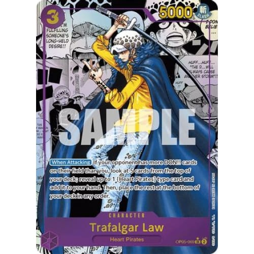 Trafalgar Law (069) (Alternate Art) (Manga) OP05-069 SR