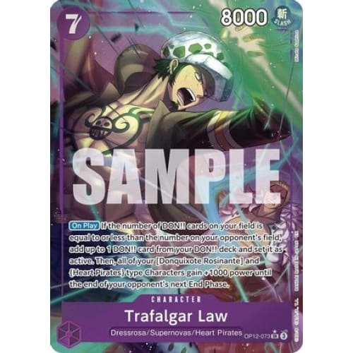 Trafalgar Law (073) (Alternate Art) OP12-073 SR Legacy