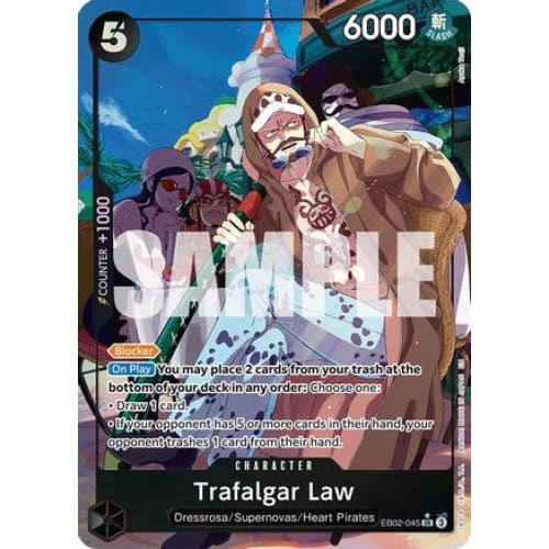 Trafalgar Law (Alternate Art) EB02-045 SR Extra Booster: