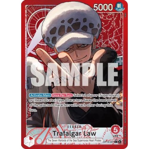 Trafalgar Law (Alternate Art) OP14-001 L The Azure Sea’s