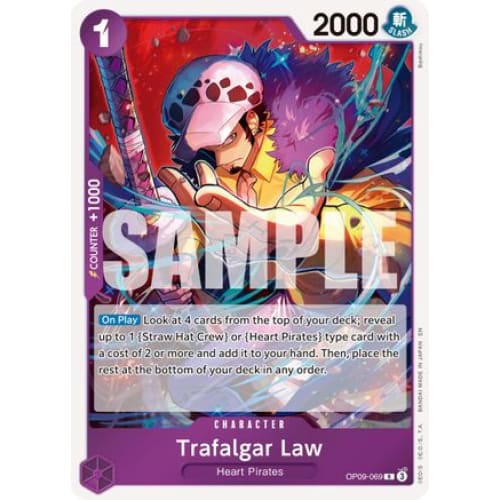 Trafalgar Law - OP09-069 (Reprint) R Premium Booster -The