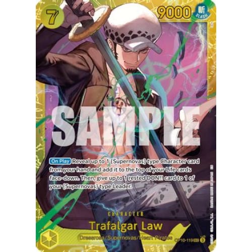 Trafalgar Law - OP10-119 (Reprint) SEC Premium Booster -The