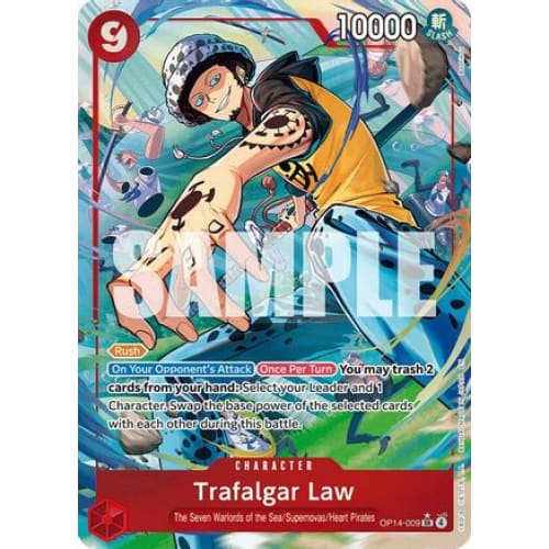 Trafalgar Law - OP14-009 (Alternate Art) SR The Azure Sea’s