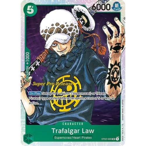 Trafalgar Law ST02-009 SR Super Pre-Release Starter Deck 2: