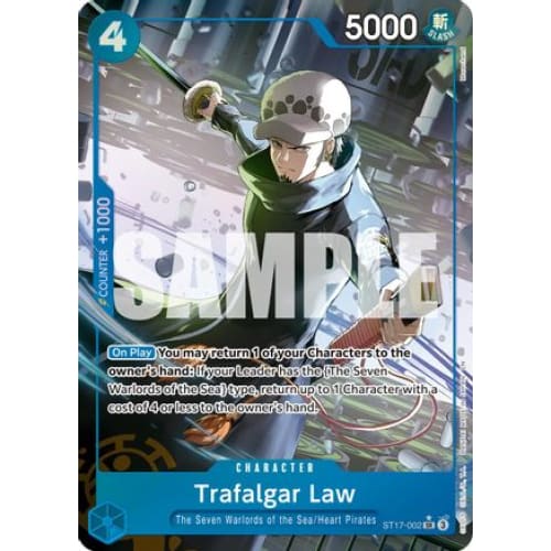 Trafalgar Law - ST17-002 (Alternate Art) SR Premium Booster