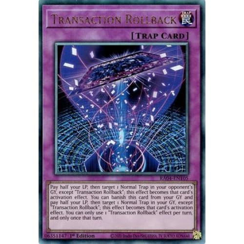 Transaction Rollback (PUR) - RA04-EN105 Prismatic Ultimate