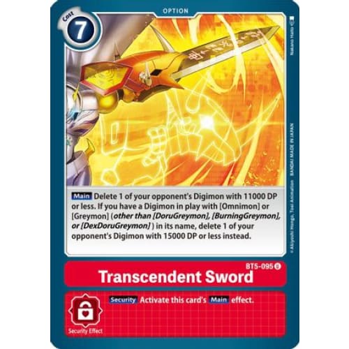 Transcendent Sword - BT5-095 - Uncommon - Single