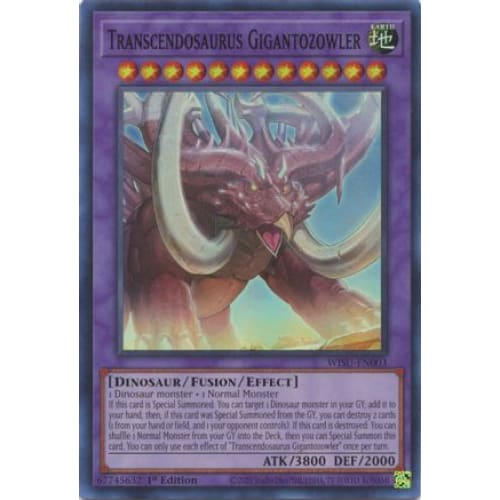 Transcendosaurus Gigantozowler - WISU-EN003 Super Rare 1st