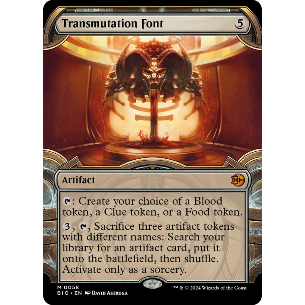 Transmutation Font (BIG-058): (Showcase) (Borderless) Foil