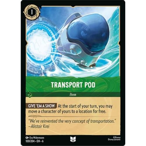 Transport Pod (100/204) - Azurite Sea - Single