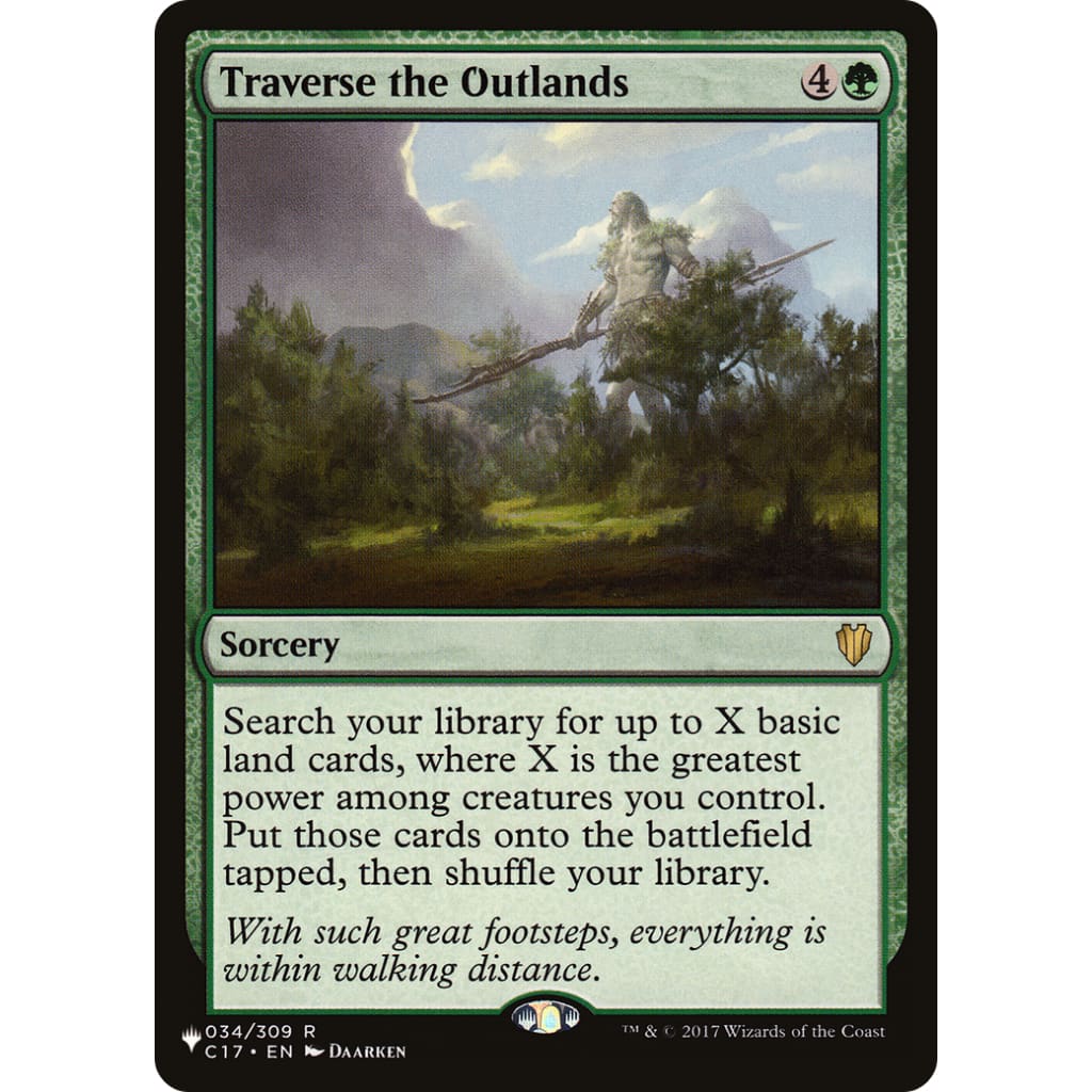 Traverse the Outlands (PLST-C17-34) - Single